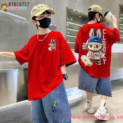 [XẢ KHO] Set jean hiphop in Labubu dễ thương cho bé trai BTB28757