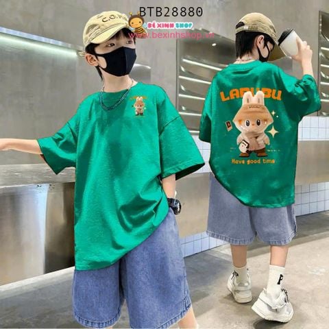Set jean bé trai in Labubu Have a good time dễ thương cho bé trai BTB28879