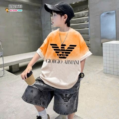 Set jean loang màu wash in đại bàng dễ thương cho bé trai BTB28681