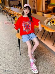 Set jeans in gấu dễ thương cho bé gái đi chơi BGB123224