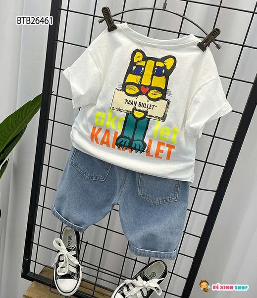 Set jeans in Hổ dễ thương cho bé trai BTB26460