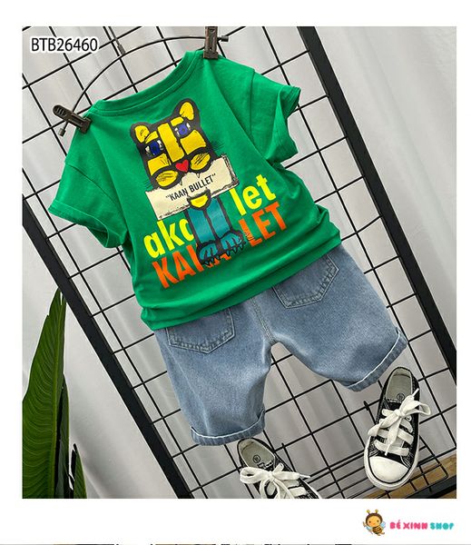 Set jeans in Hổ dễ thương cho bé trai BTB26460
