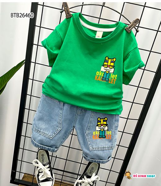 Set jeans in Hổ dễ thương cho bé trai BTB26460