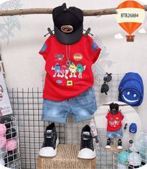 Set jeans M&M dễ thương cho bé trai BTB26884