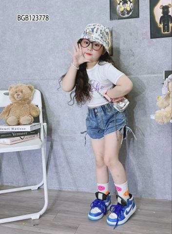 Set jeans rút dây dễ thương cho bé gái BGB123778