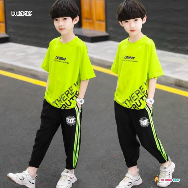 [XẢ KHO] Set thể thao LIFC quần jogger dễ thương cho bé trai BTB26469