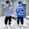 Set Jogger hiphop sọc mặt cười dễ thương cho bé trai BTB27942