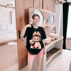 [MẸ & BÉ] Bộ áo Labubu quần legging dễ thương cho bé gái BXG1141