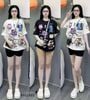 Set áo in thú quần legging lửng dễ thương cho bé gái BXG1480