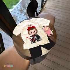 [MẸ & BÉ] Bộ áo Labubu quần legging dễ thương cho bé gái BXG1141
