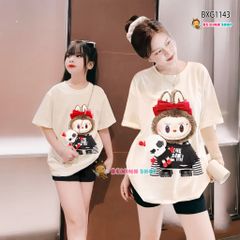 [MẸ & BÉ] Bộ áo Labubu quần legging dễ thương cho bé gái BXG1141
