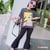 [XẢ KHO] Set quần ống loe in chó Doggy dễ thương cho bé gái BXG171