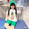 Bộ lửng in vịt dễ thương cho bé gái BXG101