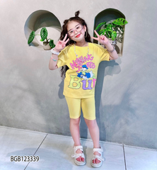 Bộ lửng in vịt dễ thương cho bé gái BGB123337