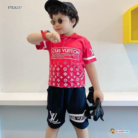 [XẢ KHO] Set cổ trụ LV dễ thương cho bé trai BTB26237