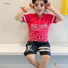 [XẢ KHO] Set cổ trụ LV dễ thương cho bé trai BTB26237