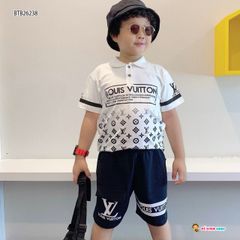 [XẢ KHO] Set cổ trụ LV dễ thương cho bé trai BTB26237