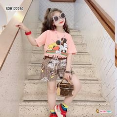[XẢ KHO] Set mickey quần kaki dễ thương cho bé gái BGB122249