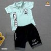 Set áo cổ trụ MOSCHINO quần jeans mềm dễ thương cho bé trai BTB26581