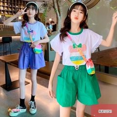 [XẢ KHO] Set áo mickey quần kaki dễ thương cho bé gái BGB122741