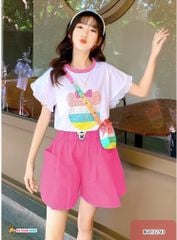 [XẢ KHO] Set áo mickey quần kaki dễ thương cho bé gái BGB122741