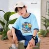 Set áo thun in MineCaft quần túi hộp dễ thương cho bé trai đi học, đi chơi BXG1565