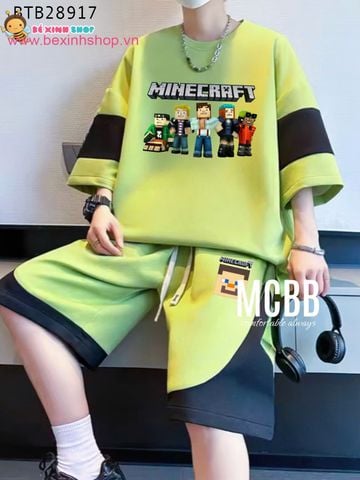 Set phối màu Minecraft MC dễ thương cho bé trai BTB28917