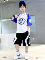 [XẢ KHO] Set áo NARUTO quần phối viền cực ngầu cho bé trai BXG236