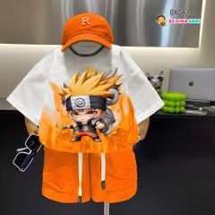[XẢ KHO] Set thun in 3D Naruto dễ thương cho bé trai BXG818