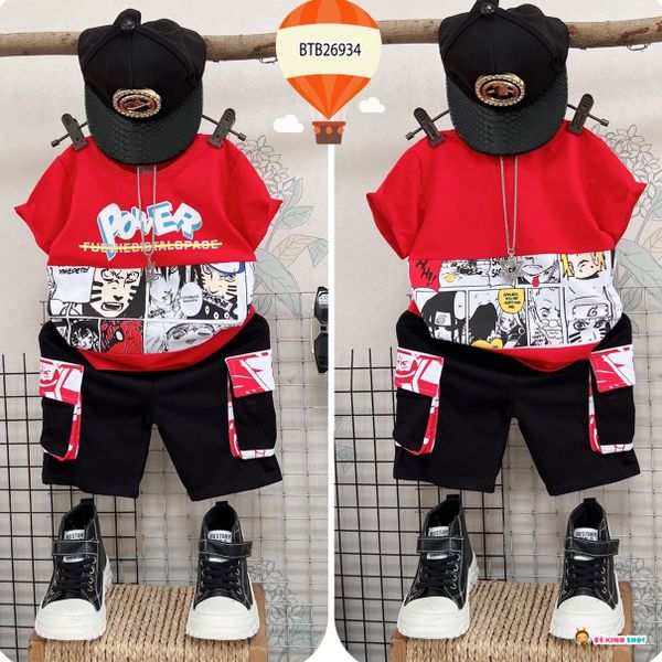 Set túi hộp Naturo Power dễ thương cho bé trai BTB26934