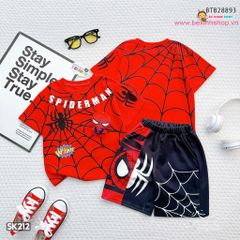 Set bé trai nhện Spider (KÈM GẤU BÔNG)dễ thương cho bé trai BTB28893