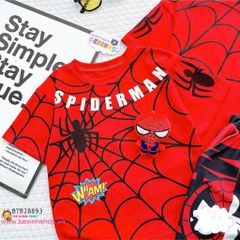 Set bé trai nhện Spider (KÈM GẤU BÔNG)dễ thương cho bé trai BTB28893