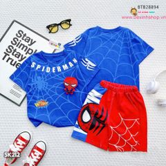 Set bé trai nhện Spider (KÈM GẤU BÔNG)dễ thương cho bé trai BTB28893
