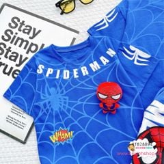 Set bé trai nhện Spider (KÈM GẤU BÔNG)dễ thương cho bé trai BTB28893