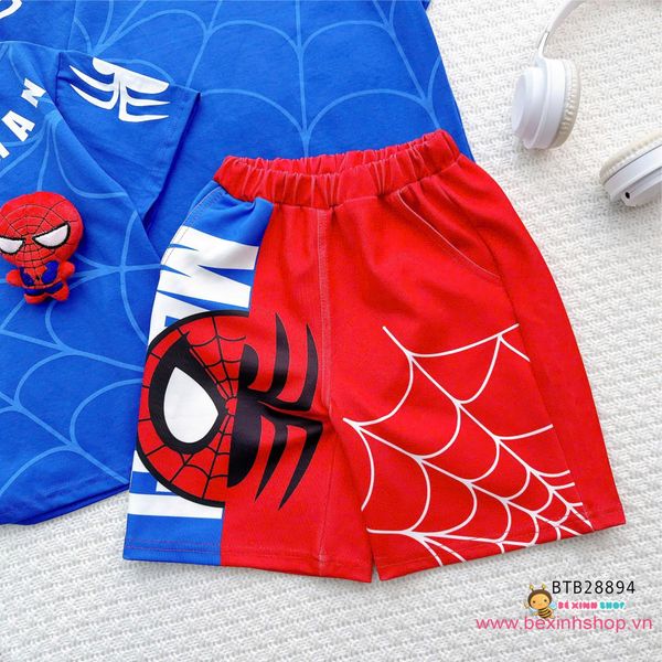 Set bé trai nhện Spider (KÈM GẤU BÔNG)dễ thương cho bé trai BTB28893