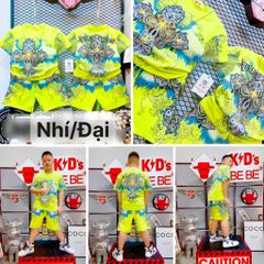 [XẢ KHO] Bộ thun in nhũ HOA VĂN cực ngầu cho bé trai BTB28168