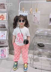[XẢ KHO] Set NY quần jogger dễ thương cho bé gái BGB123433