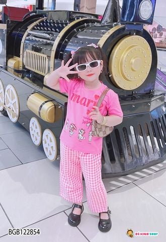 Set áo mèo Marie quần suông dễ thương cho bé gái BGB122854