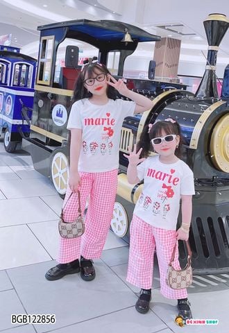 Set áo mèo Marie quần suông dễ thương cho bé gái BGB122854