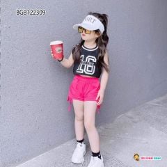 [XẢ KHO] Set áo số 16 quần rút dây dễ thương cho bé gái BGB122309