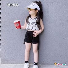 [XẢ KHO] Set áo số 16 quần rút dây dễ thương cho bé gái BGB122309