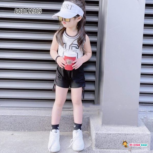 [XẢ KHO] Set áo số 16 quần rút dây dễ thương cho bé gái BGB122309