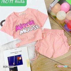 [XẢ KHO]  Bộ mini mouse quần rút dây dễ thương cho bé gái BGB122035
