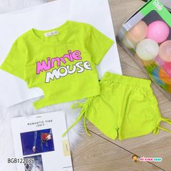 [XẢ KHO]  Bộ mini mouse quần rút dây dễ thương cho bé gái BGB122035