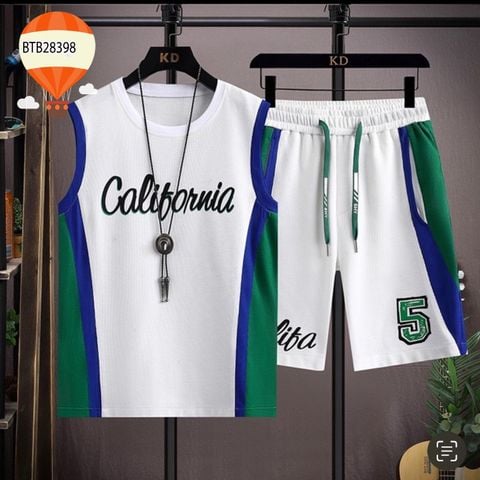 [XẢ KHO] Bộ sát nách thể thao số 5 dễ thương cho bé trai BTB28398