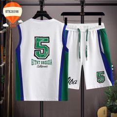 Bộ sát nách thể thao số 5 dễ thương cho bé trai BTB28398