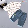 Set áo sơ mi cherry quần jeans dễ thương cho bé trai đi chơi BTB27339