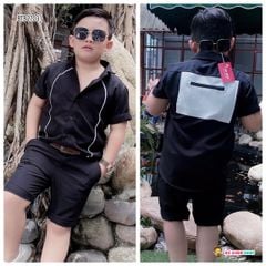 Set sơ mi cực ngầu cho bé trai đi chơi BTB27030