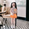 Set áo sơ mi cột dây quần sort kaki dễ thương cho bé gái đi chơi BGB123994