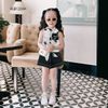 Set áo sơ mi cột dây quần sort kaki dễ thương cho bé gái đi chơi BGB123994